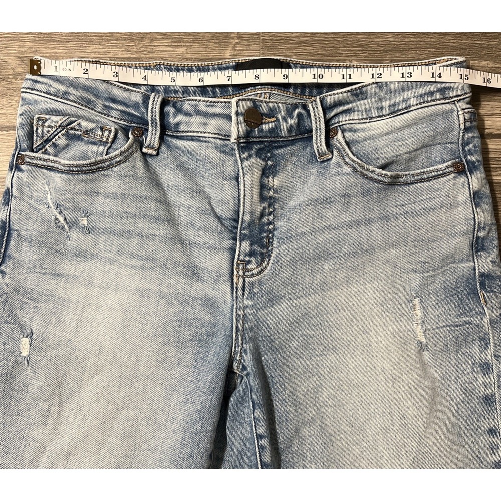 Buckle Black Fit No. 53 Cropped Straight Mid Rise Distressed Jeans Size 30x28 - Picture 7 of 10